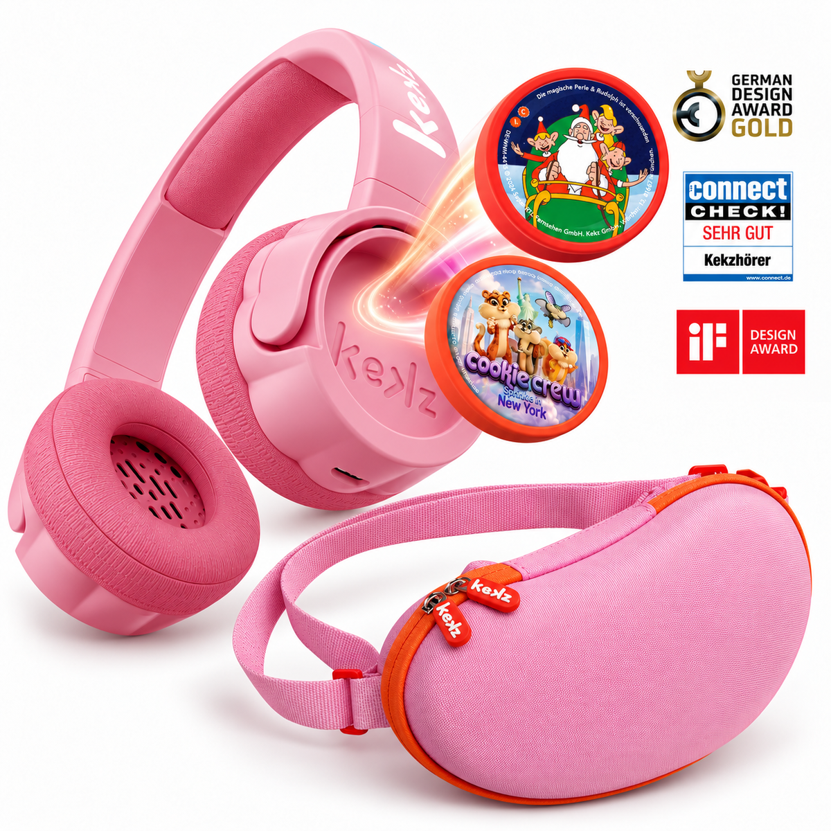 Limitiertes Kekzhörer Geschenkset in rosa inkl. Weihnachtsmann & Co.KG